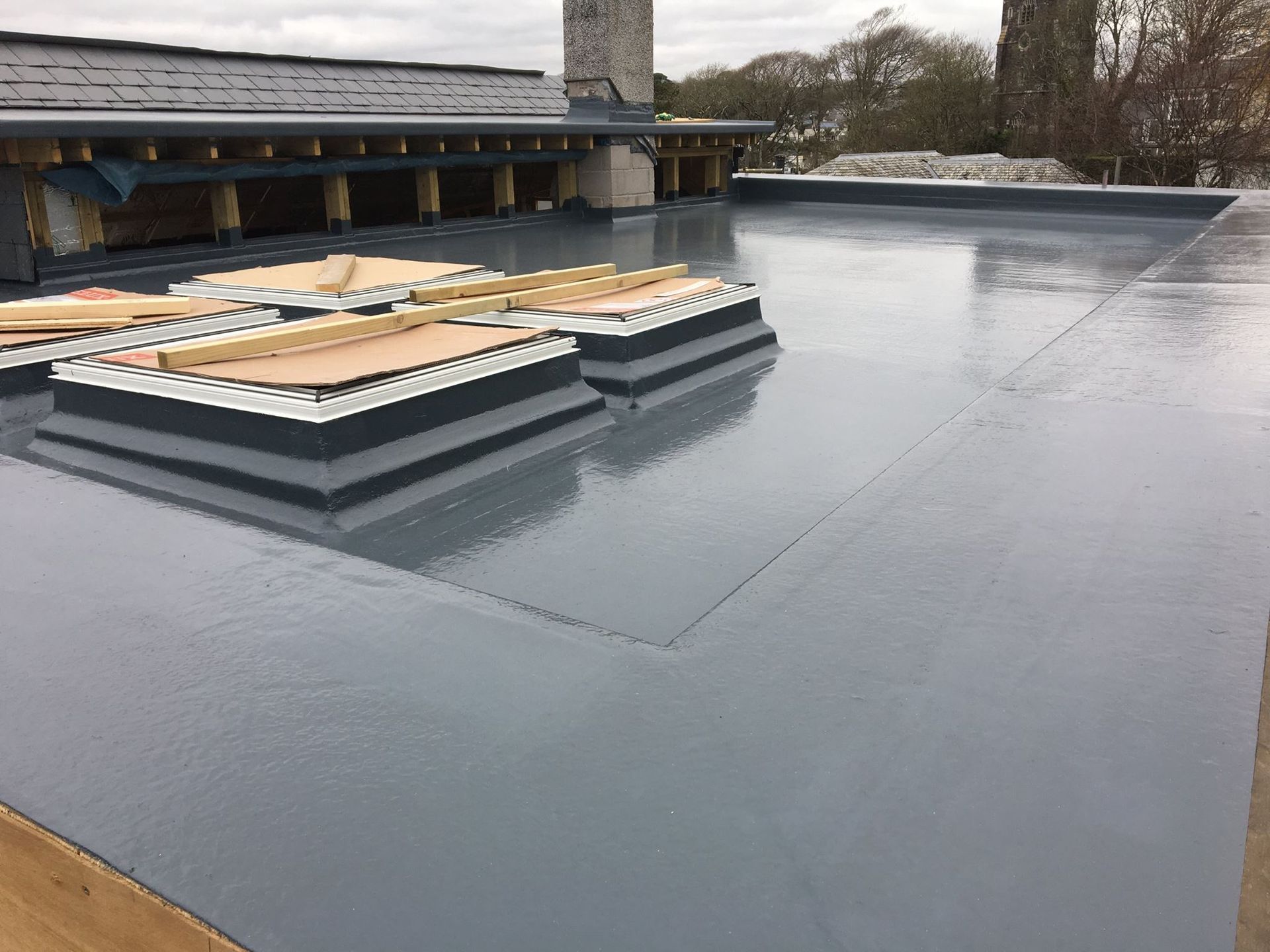 GRP fibreglass flat roof Chalkwell Nottingham